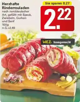 WEZ Herzhafte Rinderrouladen Angebot