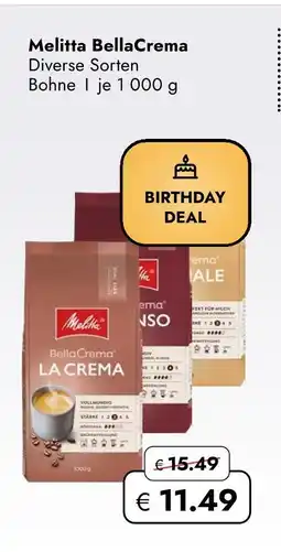 Travel Free Melitta bellacrema Angebot