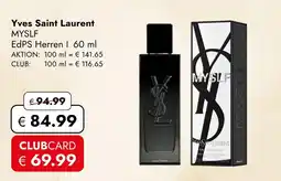 Travel Free Yves saint laurent myslf edps herren Angebot