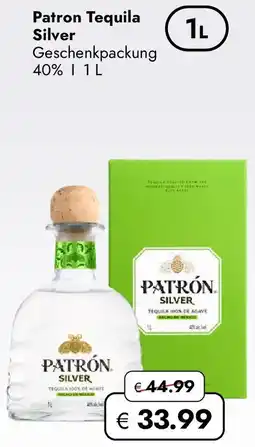 Travel Free Patron Tequila Silver Geschenkpackung Angebot