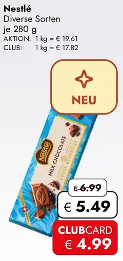 Travel Free Nestlé MILK CHOCOLATE Angebot