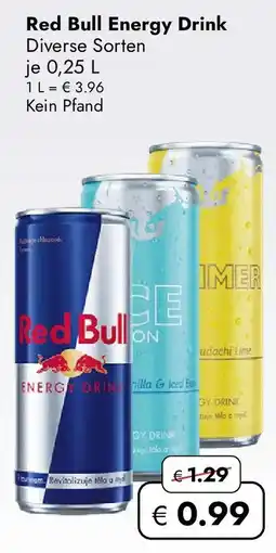 Travel Free Red Bull Energy Drink Angebot