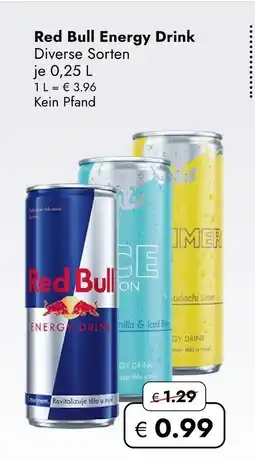 Travel Free Red bull energy drink Angebot