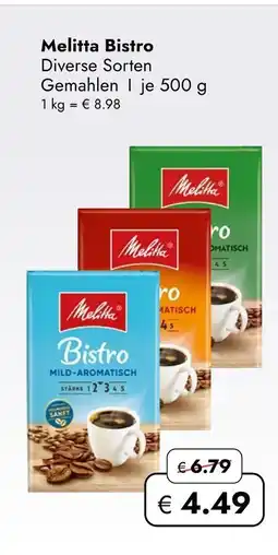 Travel Free Melitta bistro kaffee Angebot