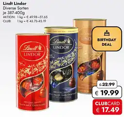 Travel Free Lindt Lindor Angebot