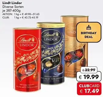 Travel Free Lindt Lindor Angebot
