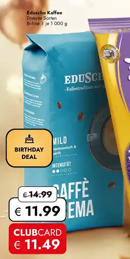 Travel Free Eduscho Kaffee Angebot