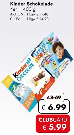 Travel Free Kinder Schokolade Angebot