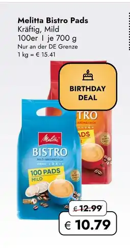 Travel Free Melitta bistro pads kräftig Angebot