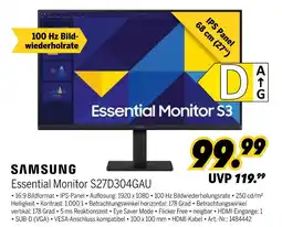 MEDIMAX Samsung essential monitor s27d304gau Angebot