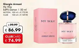 Travel Free Giorgio armani my way Angebot