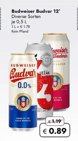 Travel Free Budweiser budvar 12° Angebot