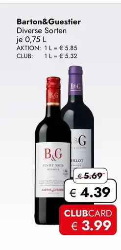 Travel Free Barton&guestier wein Angebot