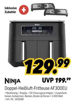 MEDIMAX Ninja doppel-heißluft-fritteuse af300eu Angebot