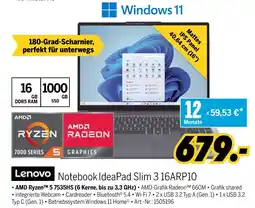 MEDIMAX Lenovo notebook ideapad slim 3 16arp10 Angebot