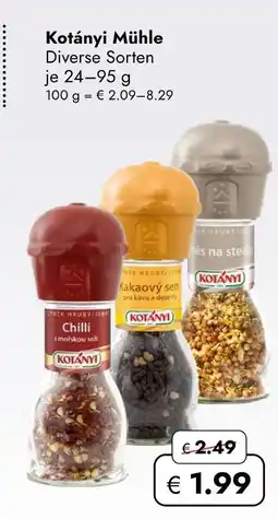 Travel Free Kotányi mühle Angebot