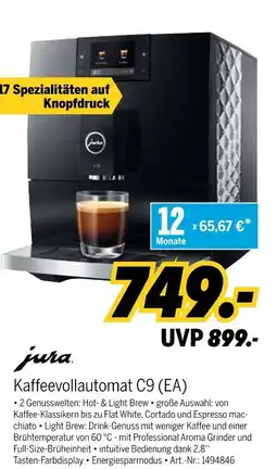 MEDIMAX Jura kaffeevollautomat c9 (ea) Angebot