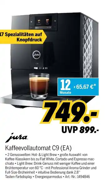 MEDIMAX Jura kaffeevollautomat c9 (ea) Angebot