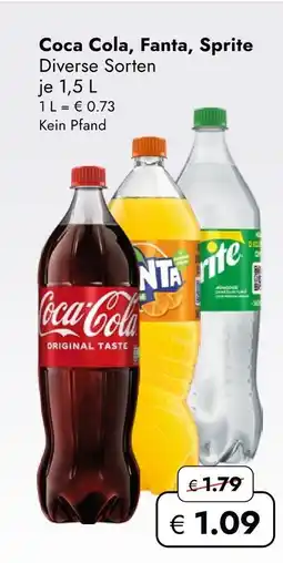 Travel Free Coca cola, fanta, sprite Angebot