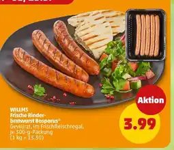 PENNY Willms frische rinderbratwurst bosporus Angebot