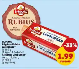 PENNY St. mang allgäuer rubius weichkäse Angebot