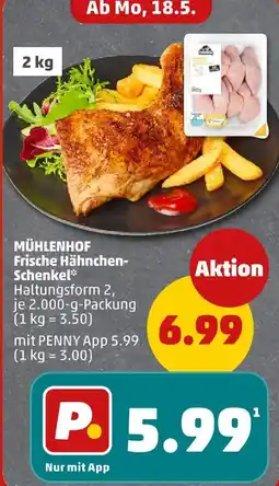 PENNY Mühlenhof frische hähnchen-schenkel Angebot