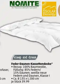 PENNY Nomite feder-daunen-kassettendecke Angebot
