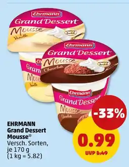PENNY Ehrmann grand dessert mousse Angebot