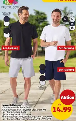 PENNY Fruit of the loom 2er-packung poloshirts Angebot