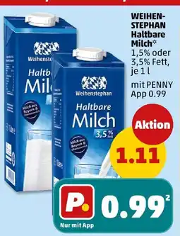 PENNY Weihenstephan haltbare milch Angebot