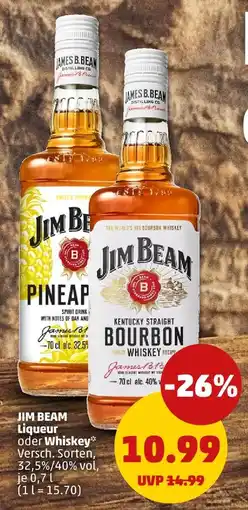 PENNY Jim beam liqueur Angebot