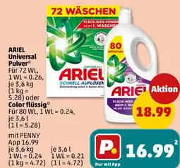 PENNY Ariel universal pulver Angebot