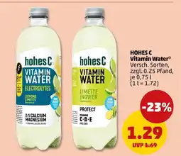 PENNY Hohes c vitamin water Angebot