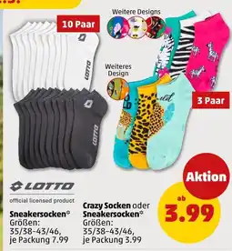 PENNY Lotto sneakersocken Angebot