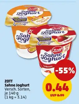 PENNY Zott sahne joghurt Angebot