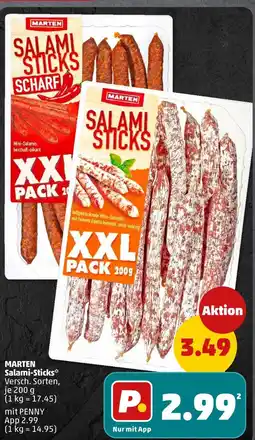 PENNY Marten salami sticks Angebot
