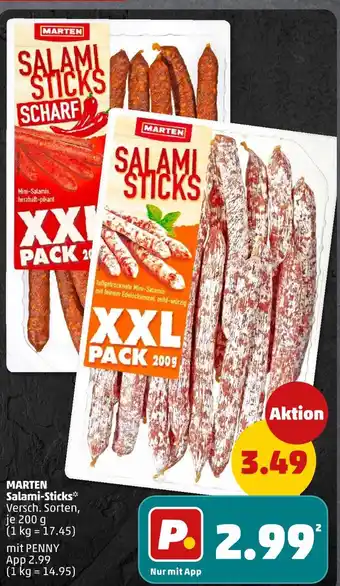PENNY Marten salami sticks Angebot