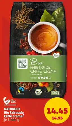 PENNY Naturgut bio fairtrade caffè crema Angebot