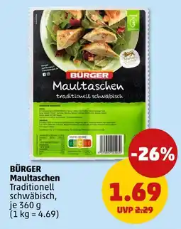 PENNY Bürger maultaschen Angebot