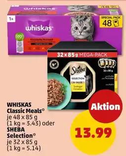 PENNY Whiskas classic meals oder sheba selection Angebot
