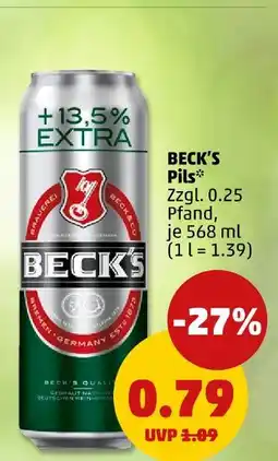 PENNY Beck's pils Angebot