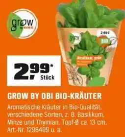 OBI GROW BY OBI BIO-KRÄUTER Angebot