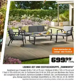 OBI LOUNGE-SET UND ESSTISCHGRUPPE,,TAMWORTH" Angebot