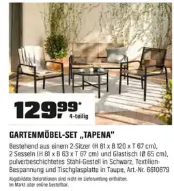 OBI GARTENMÖBEL-SET,,TAPENA" 4-teilig Angebot