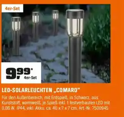 OBI LED-SOLARLEUCHTEN,,COMARO" 4er-Set Angebot