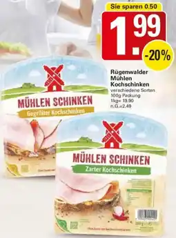 WEZ Rügenwalder Mühlen Kochschinken Angebot