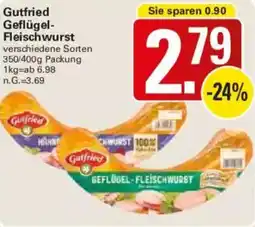 WEZ Gutfried Geflügel Fleischwurst Angebot