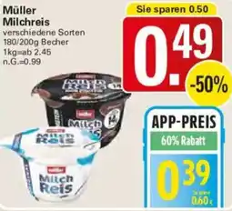WEZ Müller Milchreis Angebot