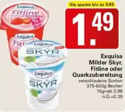 WEZ Exquisa Milder Skyr, Fitline oder Quarkzubereitung Angebot