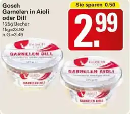 WEZ Gosch Garnelen in Aioli oder Dill Angebot